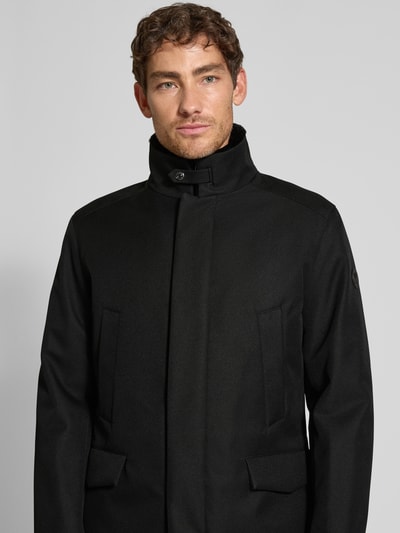 JOOP! Collection Kurzmantel mit verdecktem Reißverschluss Modell 'DARRY' Black 3