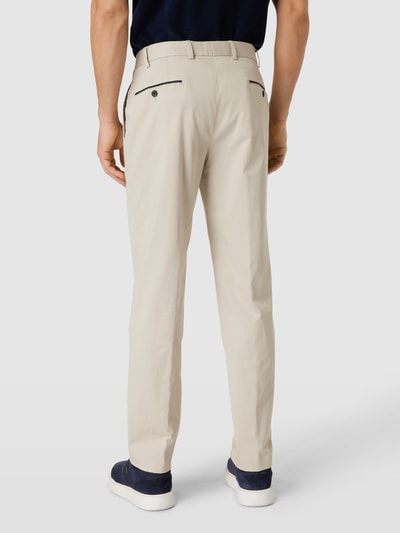 Hiltl Spodnie o kroju slim fit w kant model ‘PEAKER’ Piaskowy 5