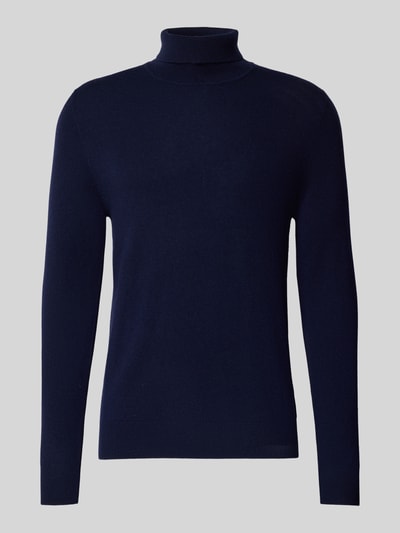 Christian Berg Men Rollkragenpullover aus Wolle-Kaschmir-Mix Marine 2