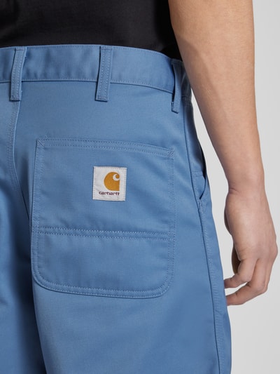 Carhartt Work In Progress Bermuda met steekzakken, model 'SIMPLE SHORT' Rookblauw - 3