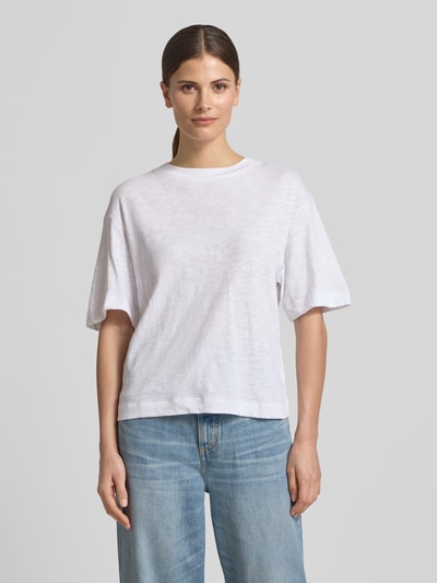 Marc O'Polo Regular Fit T-Shirt aus reiner Baumwolle Weiss 4