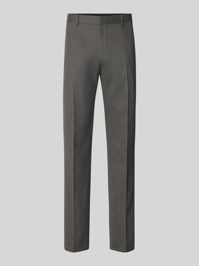 BOSS Regular Fit Anzughose mit Schurwoll-Mix Modell 'Leon' Mittelbraun 2