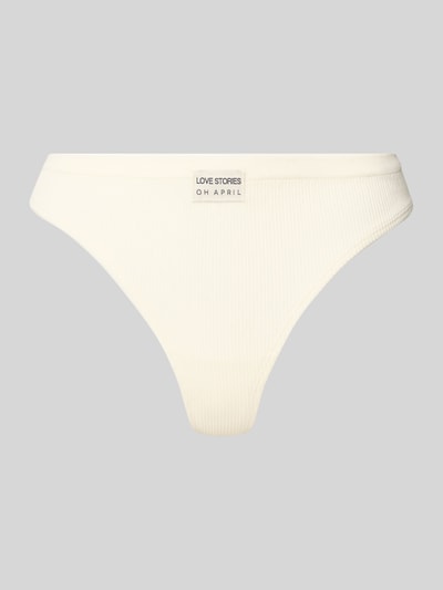 OH APRIL String met labeldetail, model 'Lima' Offwhite - 1