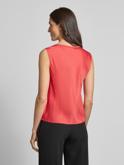 BOSS Regular Fit Seidenblusentop mit Wasserfall-Ausschnitt Pink 5