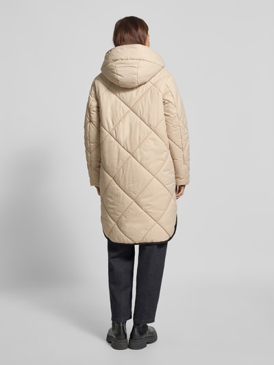 Frieda & Freddies Lange jas met doorgestikte naden, model 'Richelle' Beige - 5