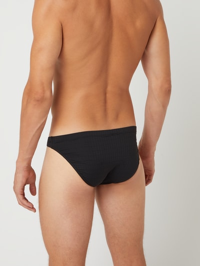 Bruno Banani Slip mit Stretch-Anteil Modell 'Check Line' Black 4