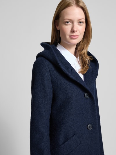 Fuchs Schmitt Wollmantel mit Kapuze Marine 3