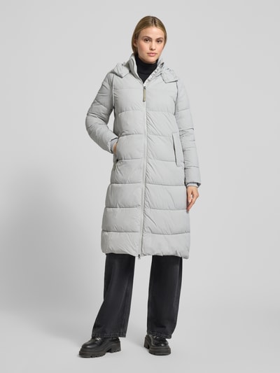 camel active Gewatteerde lange jas met steekzakken Offwhite - 4