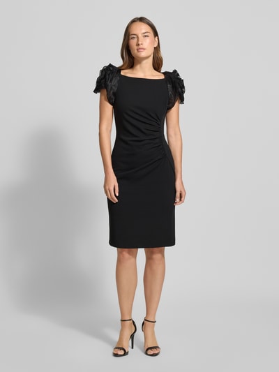 Vera Mont Knielanges Cocktailkleid mit Raffungen Black 4