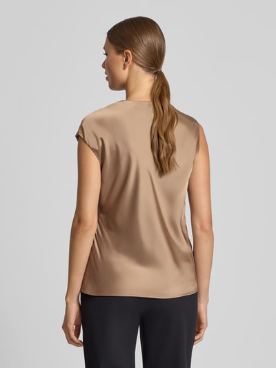 Lauren Ralph Lauren Regular Fit Bluse mit Cut-Out Modell 'Olindo' Taupe 5