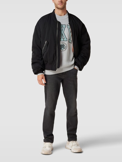 MCNEAL Strickpullover mit Motiv-Print Hellgrau 1
