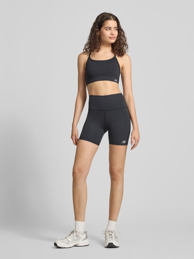 New Balance Radlerhose mit Logo und elastischem Bund Black 1
