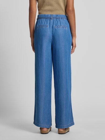 b.young Wide Leg Jeans mit Bindegürtel Modell 'KOSMO' Dunkelblau 5