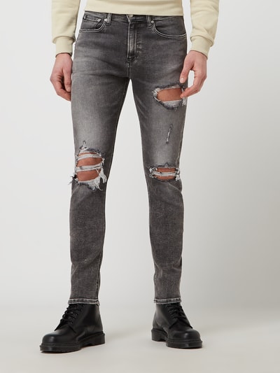 Calvin Klein Jeans Skinny jeans met stretch  Antraciet - 4