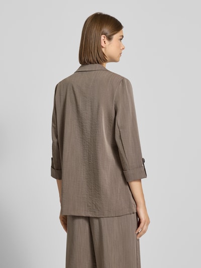 Only Regular fit blazer van viscosemix, model 'MARSA' Taupe gemêleerd - 5