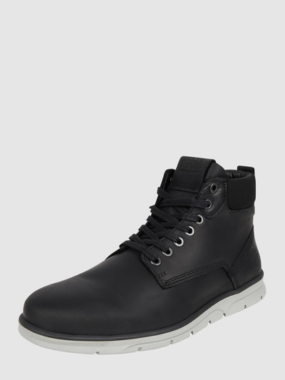 Jack & Jones Boots van leer, model 'Tubar' Antraciet - 1