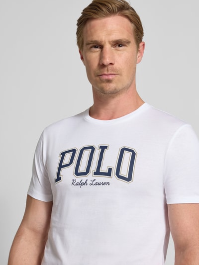 Polo Ralph Lauren Custom slim fit T-shirt met ronde hals Wit - 3