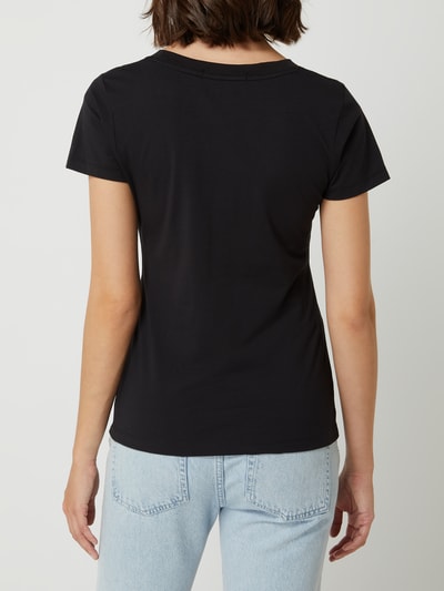 Calvin Klein Jeans T-shirt met geborduurd logo  Zwart - 5