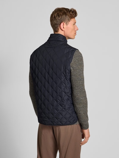 Barbour Regular Fit Steppweste mit Druckknöpfen Modell 'LOWERDALE GILET' Marine 5