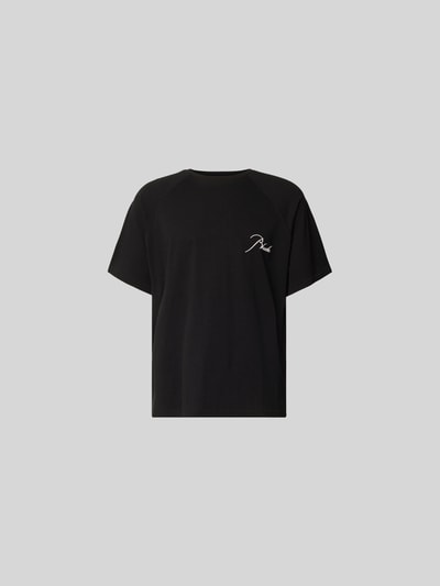 RHUDE T-Shirt mit Label-Stitching Black 2