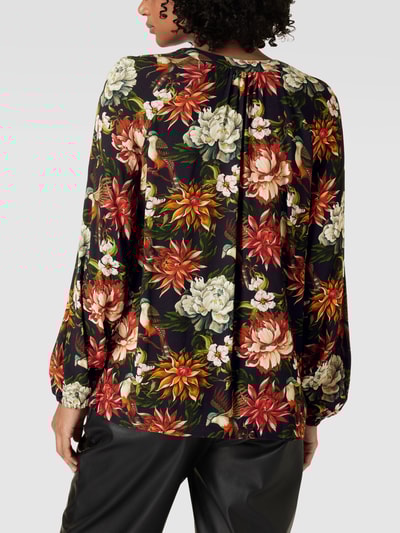 Christian Berg Woman Blusenshirt mit floralem Muster Schwarz 5