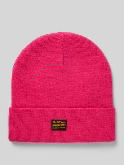 G-Star Raw Beanie mit Label-Detail Modell 'Effo' Pink 1
