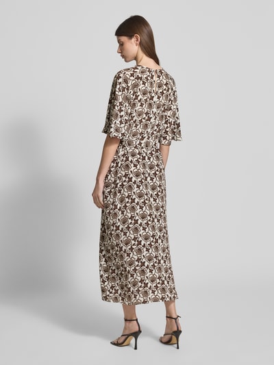 Weekend Max Mara Flatteuze jurk van zijde, model 'VARESE' Lichtbruin - 5