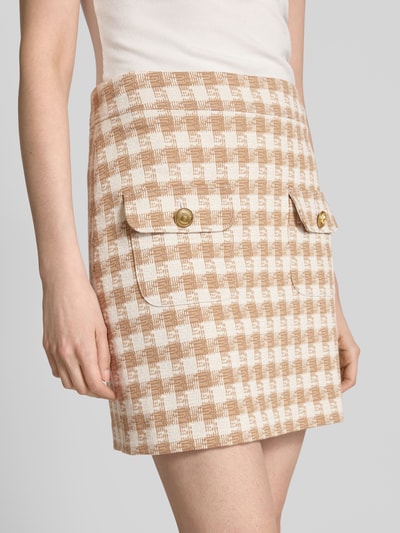 SEDUCTIVE Minirock mit aufgesetzten Pattentaschen Modell 'PARIS' Camel 3