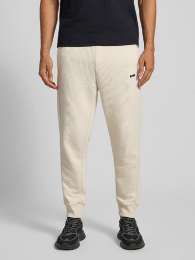 BOSS Green Regular Fit Sweathose mit Baumwoll-Anteil Modell 'JT_LEAGUE HEDIKO' Beige 4