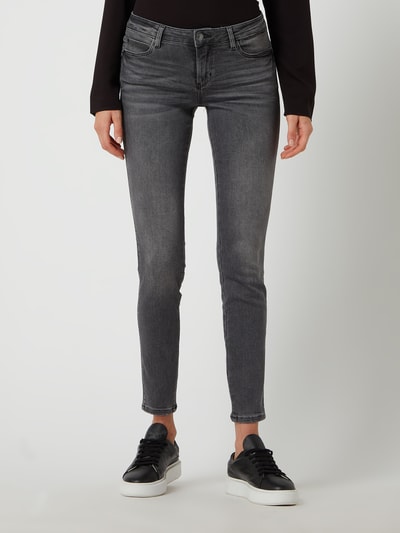 Guess Jeansy o kroju skinny fit z dodatkiem streczu model ‘Curve X’ Jasnoszary 4