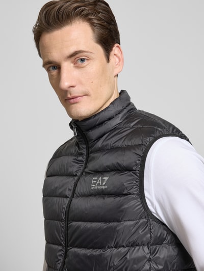 EA7 Emporio Armani Daunenweste mit Stehkragen Modell 'TRAIN' Black 3