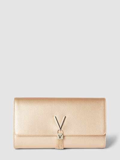 VALENTINO BAGS Clutch met labelapplicatie, model 'DIVINA' Goud gemêleerd - 1