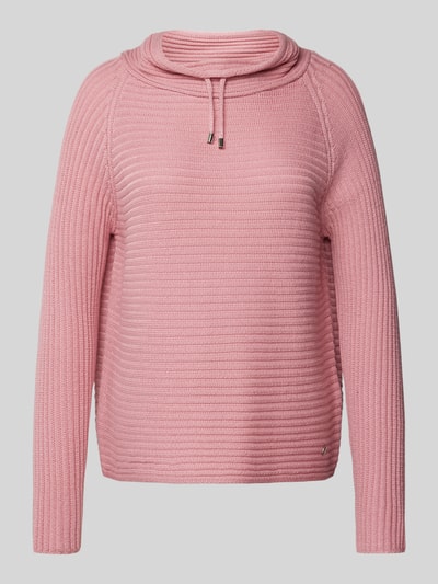 monari Gebreide pullover met tunnelkoord Roze - 2