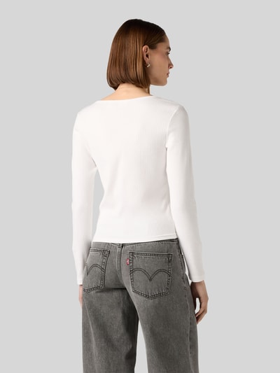 Levi's® Slim fit shirt met lange mouwen van katoenmix model 'AUSTEN' Wit - 5