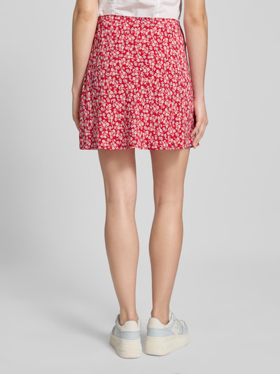 Tommy Jeans Ausgestellter Mini-Rock mit Allover-Muster Rot 5