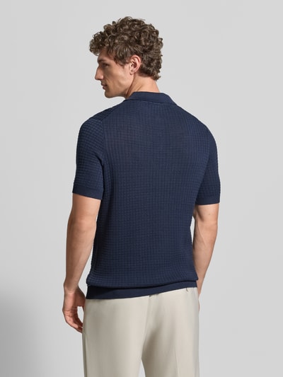 JOOP! COLLECTION Slim Fit Poloshirt in Strick-Optik Modell 'Vanceo' Marine 5