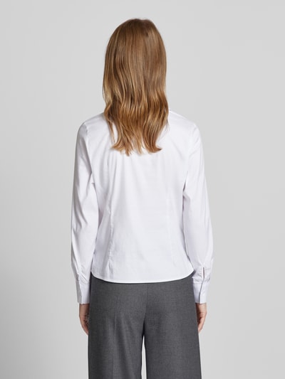 Zero Overhemdblouse met V-hals Wit - 5