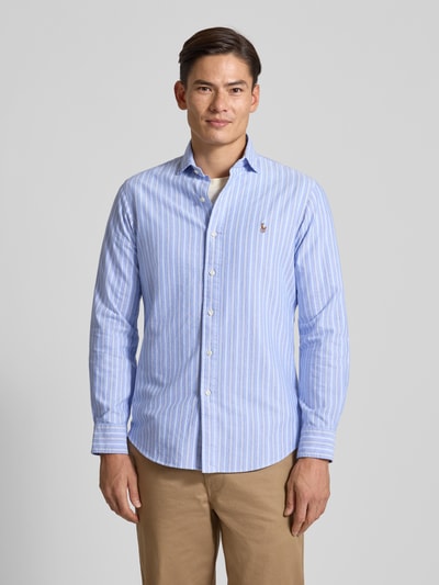 Polo Ralph Lauren Custom Fit Freizeithemd mit Label-Stitching Bleu 4