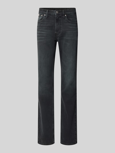 Calvin Klein Jeans Jeansy o kroju slim fit z mieszanki bawełny model 'MIDNIGHT EMERALD' Ciemnoniebieski 1