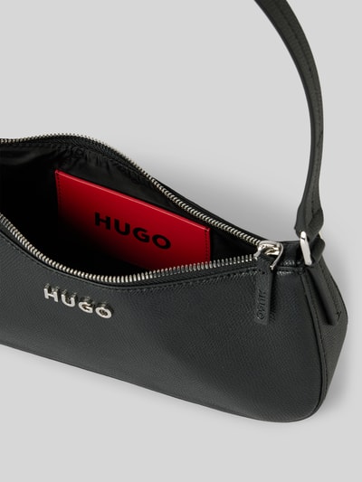 HUGO Handtas met labeldetails, model 'Chris' Zwart - 4