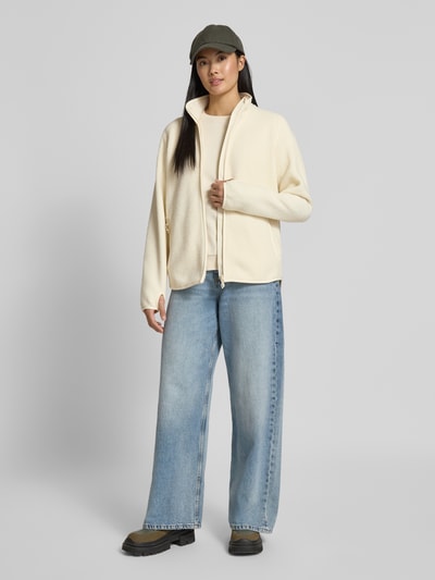 PEAK PERFORMANCE Fleecejack met opstaande kraag Offwhite - 1