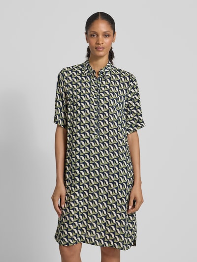 Betty Barclay Knielanges Hemdblusenkleid aus Viskose Marine 4