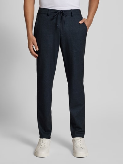 Brax Spodnie materiałowe o kroju slim fit z kieszeniami z tyłu model ‘Phil’ Granatowy 4