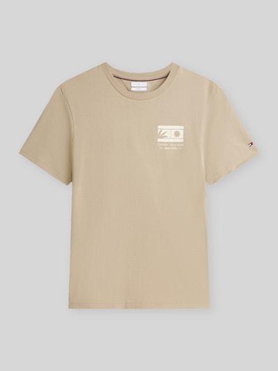 Tommy Hilfiger Regular Fit T-Shirt aus reiner Baumwolle Beige 2