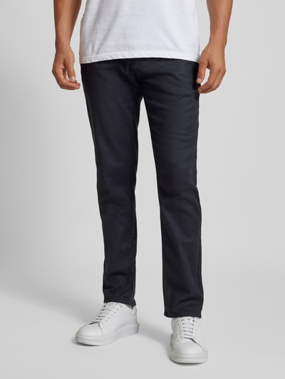 MCNEAL Slim fit broek met riem Marineblauw - 4