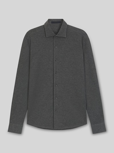 BOSS Slim Fit Freizeithemd aus Baumwoll-Jersey Modell 'H-RUDY' - BECKHAM x BOSS Mittelgrau 2
