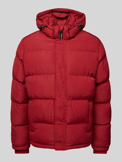 Pepe Jeans Steppjacke mit Kapuze Modell 'Tobias' Rot 2