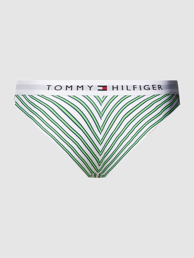 TOMMY HILFIGER Bikini-Hose mit Streifenmuster Gruen Melange 3