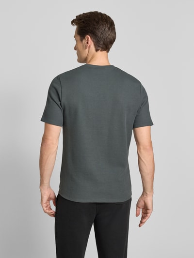 BOSS Regular fit T-shirt van katoenmix  Rietgroen - 5