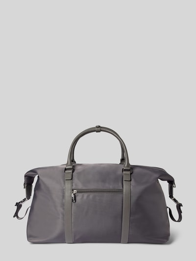 VALENTINO BAGS Weekender mit Label-Detail Mittelgrau 3